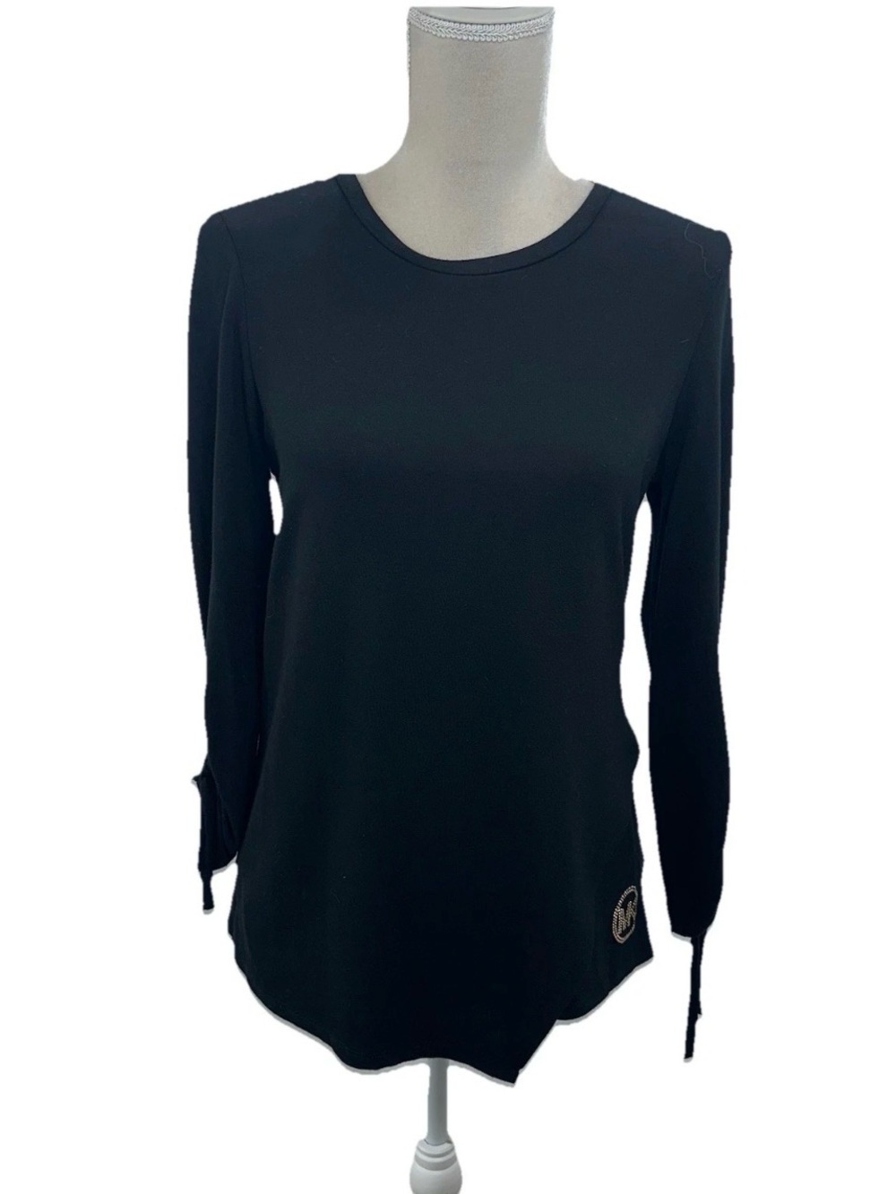 MICHAEL Michael Kors Black Long-Sleeve Crewneck Pullover
